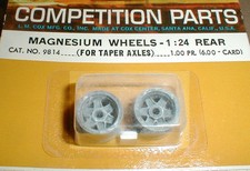 Cox Ford GT 40 Wide Rear or front Wheels for Tapered Axle 1/24 NOS 9812