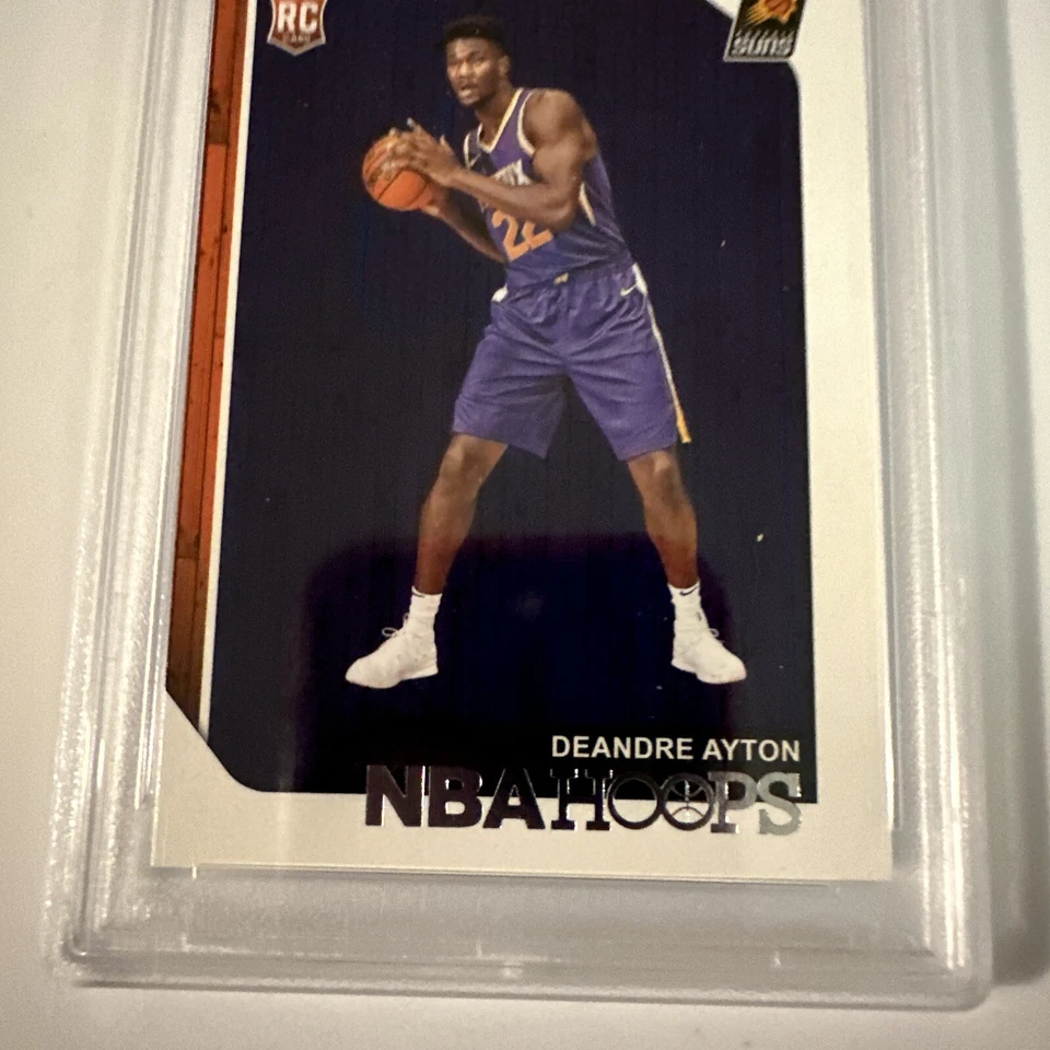 2019-20 Panini NBA Hoops DeAndre Ayton #150 Rookie Card RC PSA 10 Gem Mint Suns - Image 2 of 4