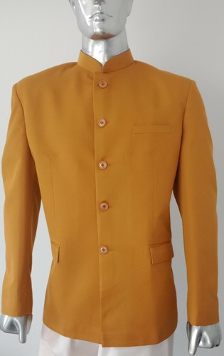 Men's Designer Jodhpuri Suit Blazer Party Wear Wedding Blazer Nehru Jacket - Picture 13 of 14
