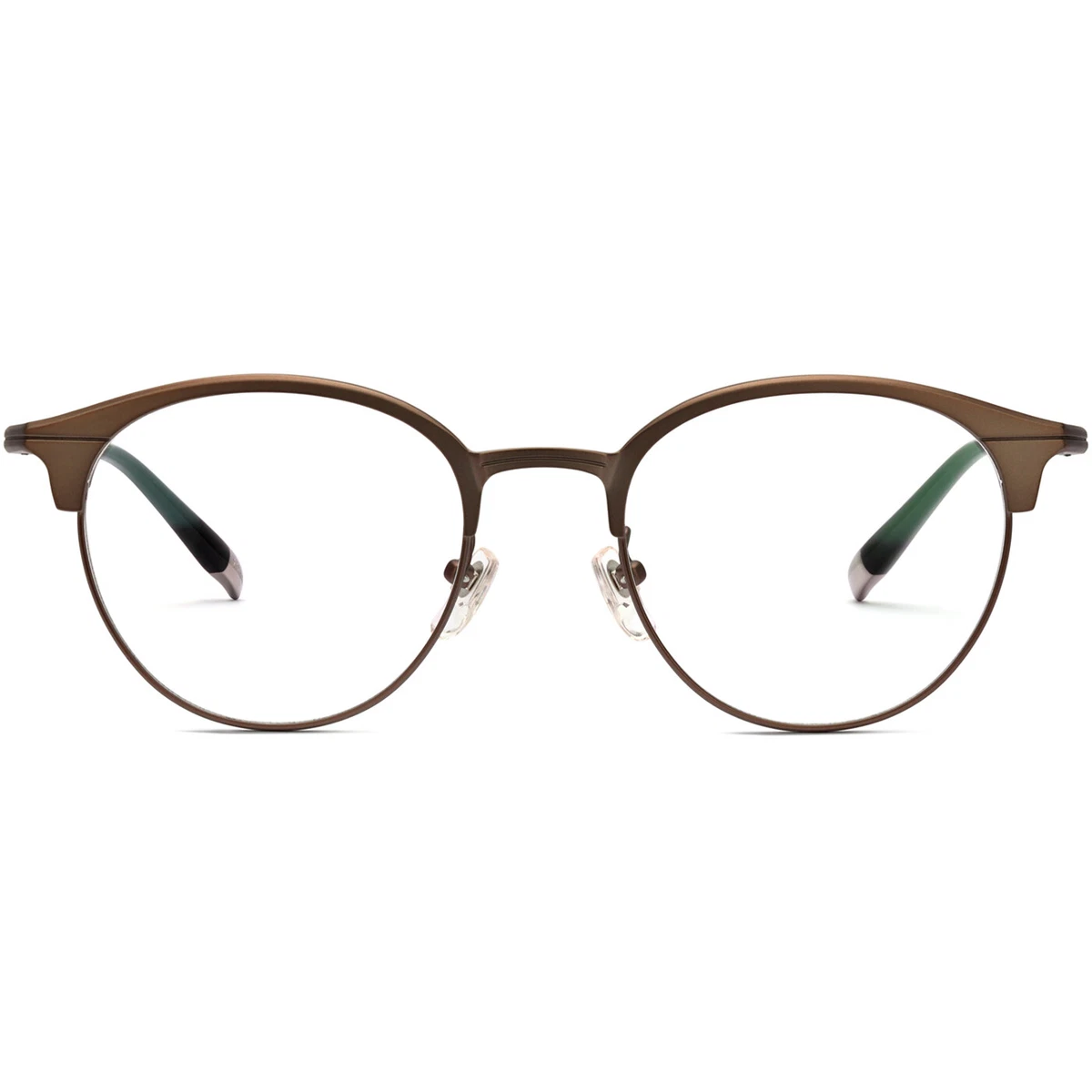 Browline glasses top on round face