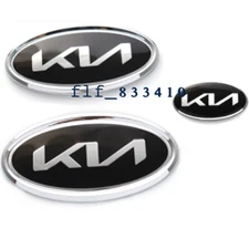 3X For Stinger Front & Rear Badge 3D KN Emblem Steering Wheel Center Sticker