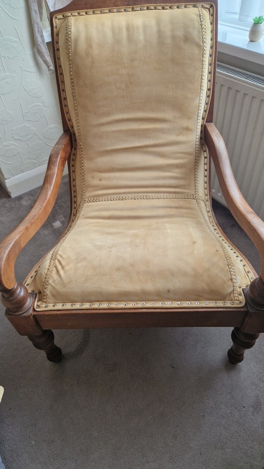 Vintage Sturdy Hard Wood armchairs eBay