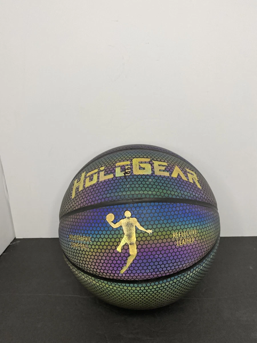 HoloGear Holographic Glowing Reflective Leather Basketball Used