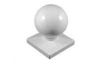 5 X 5 Vinyl Fence Post Cap Ball Dome - White on sale 5 X 5 Vinyl Fence Post Cap Ball Dome - White on sale