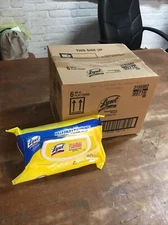 Lot Of (6) 80ct Packs Of Lysol Lemon & Lime Blossem Scent Disinfecting Wipes 