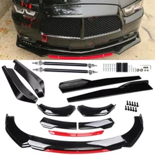 For 2006-2014 Dodge Charger Front Bumper Lip Chin Splitter /Side Skirt /Rear Lip