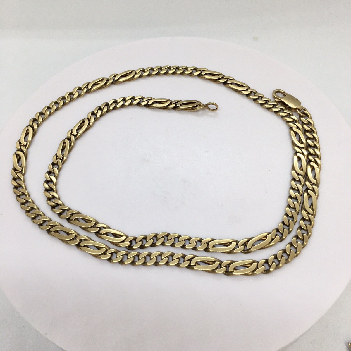 アクセサリー US 1920's 14K gold chain necklace 1930s 14K Gold Chain Necklace American 21.5 Inch Long 35.2