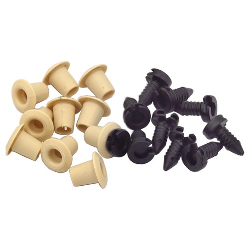 50 Stück Tür-Clips Für Land Rover Defender - Kunststoff Clips 6mm, Schwarz