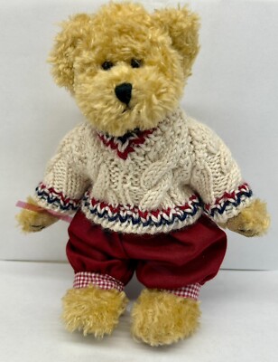 Unipak Caramel Caramel Stuffed Plush Bear Knit Cardigan With Pants-  Xmas Gift