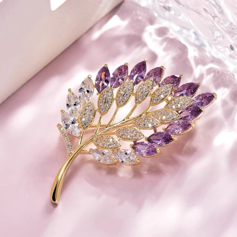 Leaf Sweater Accessories Female Brooch Korean Style Brooch