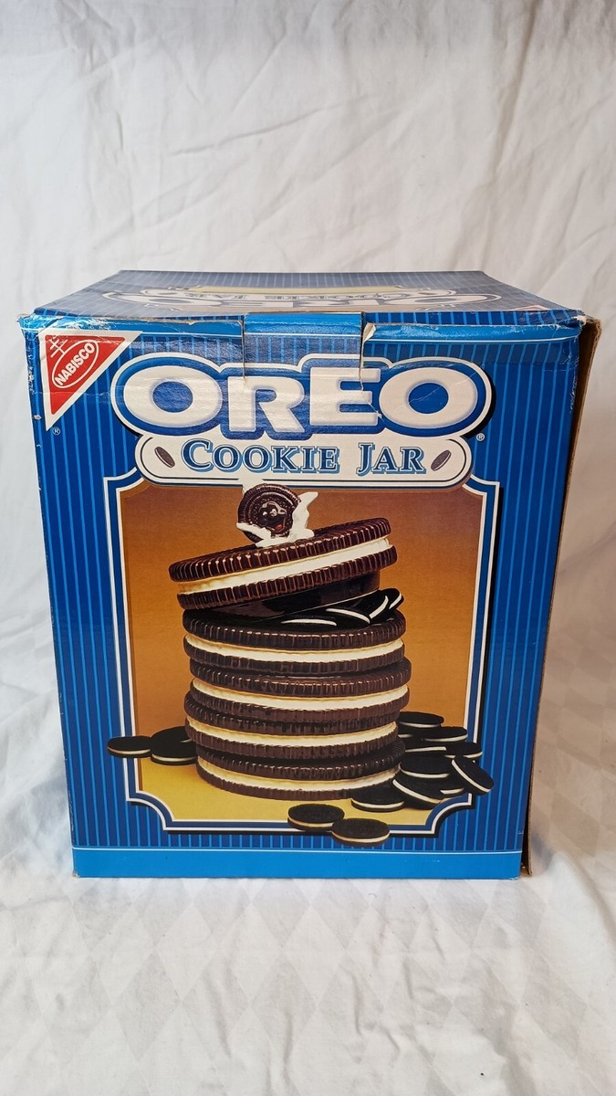 保存容器・ケース VINTAGE 1970s Nabisco Oreo Cookie Jar Vintage Nabisco Classic Collection Stacked Oreo Cookie Jar w