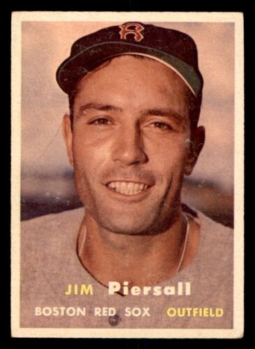 1957 Topps Baseball #75 Jim Piersall Sehr guter Zustand/Ex * f1