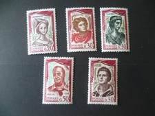 FRANCE 1961 COMEDIENS FRANCAIS N° 1301 / 1305   NEUF **
