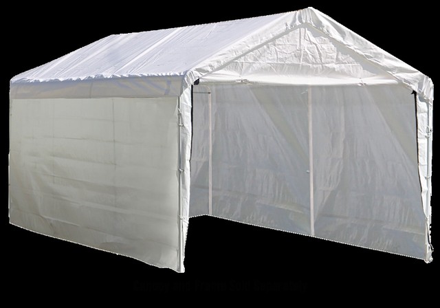 12x20 Ft Outdoor Portable Shelter Garage Carport Canopy Steel Tent