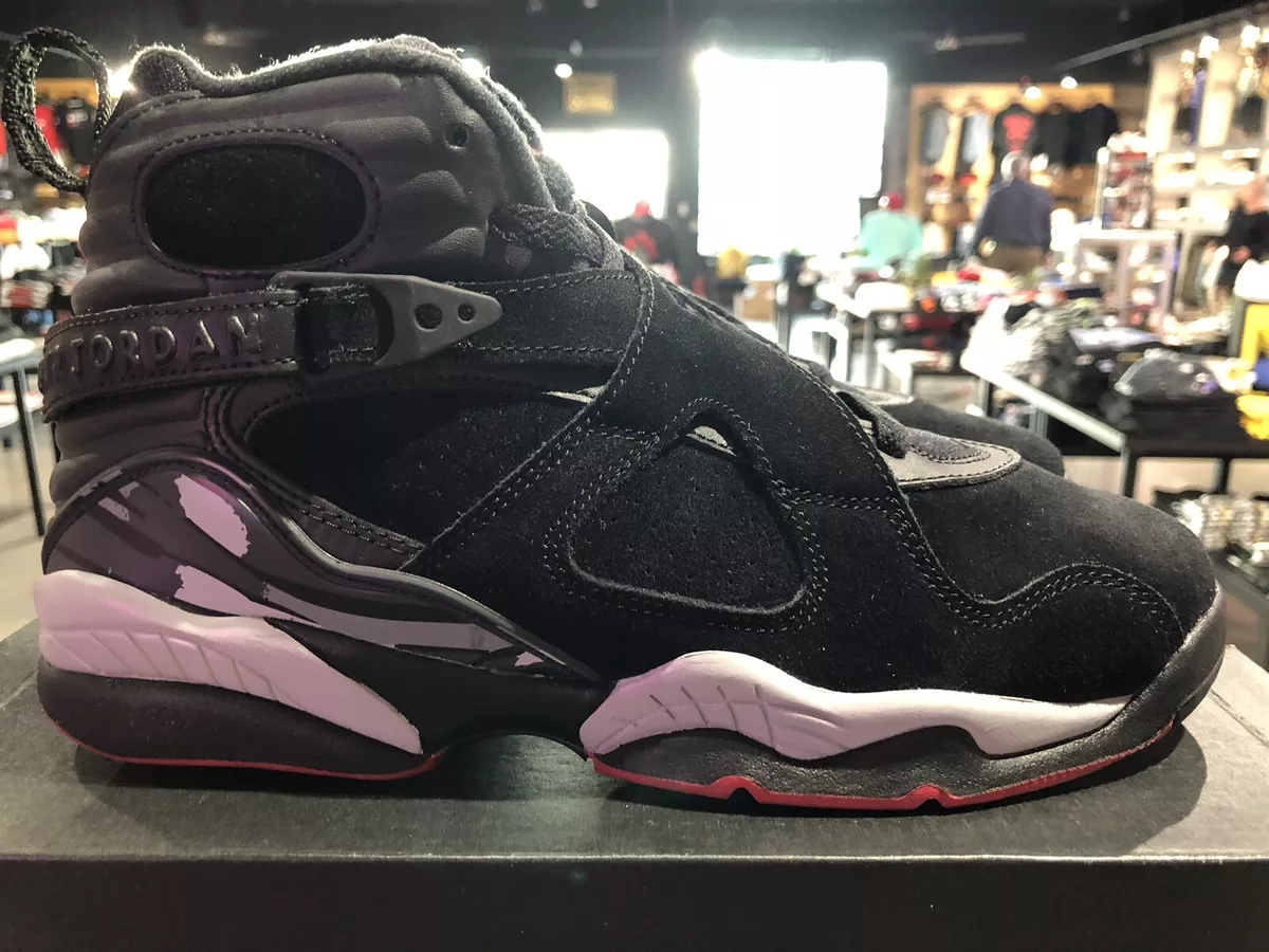 Air Jordan 8 Retro BG In Blk/Rd/Gry Sz. 6y New In Box 100