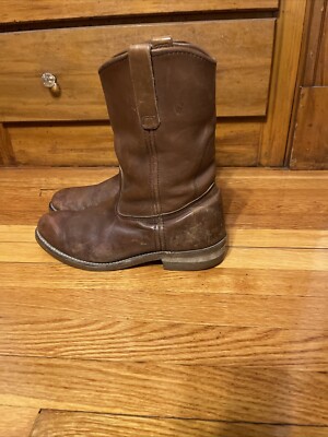 Vintage 1990's USA Red Wing 1155 Brown Leather Nailseat Pecos