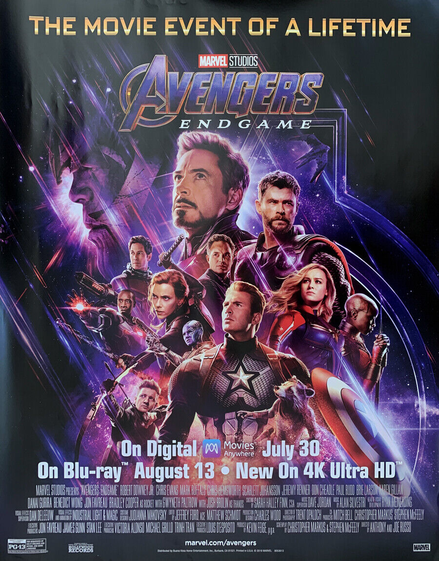 Marvel Avengers Endgame Movie Premium POSTER MADE IN USA - CIN026