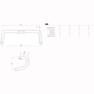 3T Superergo LTD Carbon Road Handlebar 31.8 x 380-400-420-440mm