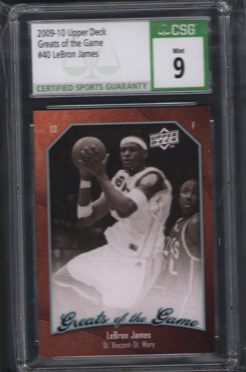 2009-10 Upper Deck Greats of the Game - LeBron James #40 for