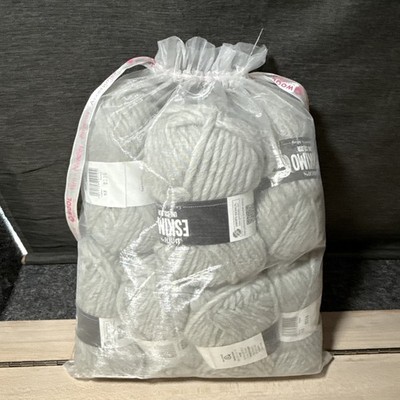 8 skeins yarn Drops Eskimo UNI COLOUR lot Gray 53 9556 dyelot 100% wool 50g