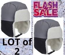 LOT of 2 Swiss Tech Peak Technology Toddler Trapper Hat Sherpa Lined Quilted NEW