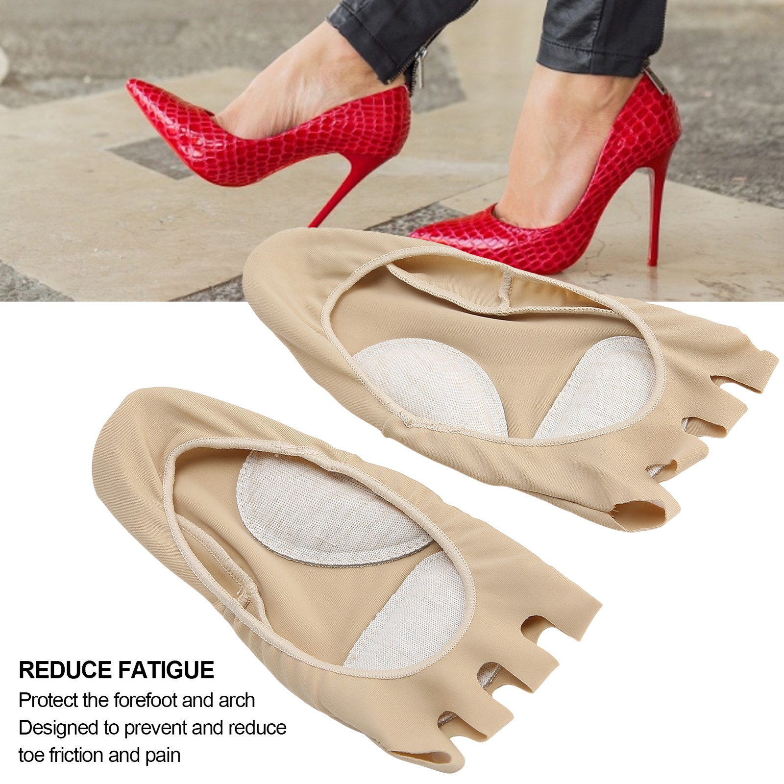 Breathable Toe Separator Socks For Pain Relief And Foot Care.