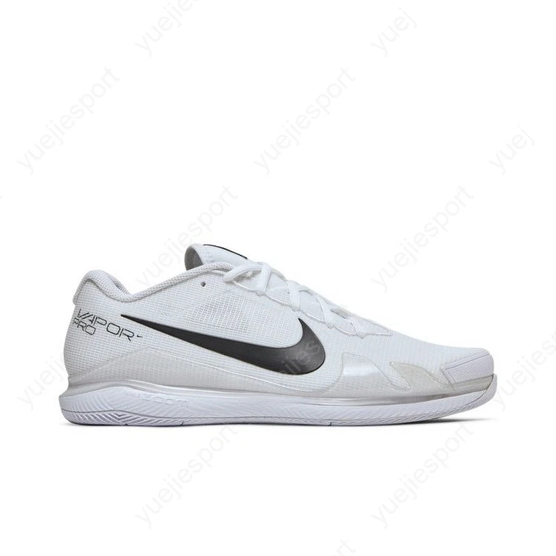 Preços baixos em NikeCourt Air Zoom Vapor Pro White Black | eBay