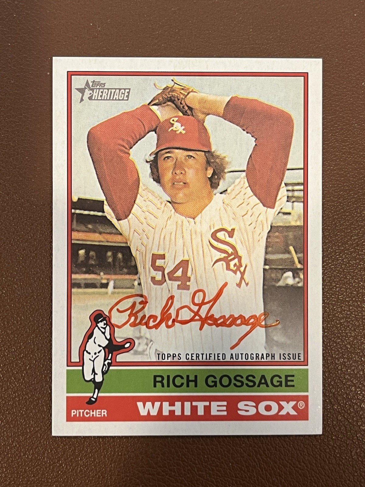 Rich Goose Gossage 2025 Topps Heritage Real One Autograph Red Ink SSP #74/76