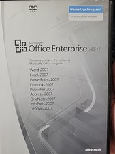 Microsoft Office Enterprise 2007 Home Use w/Key Word, PowerPoint, Excel, Etc 
