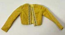 Vintage 1970s Remco Judy Littlechap Doll Yellow Jacket Coat Japan *Stains