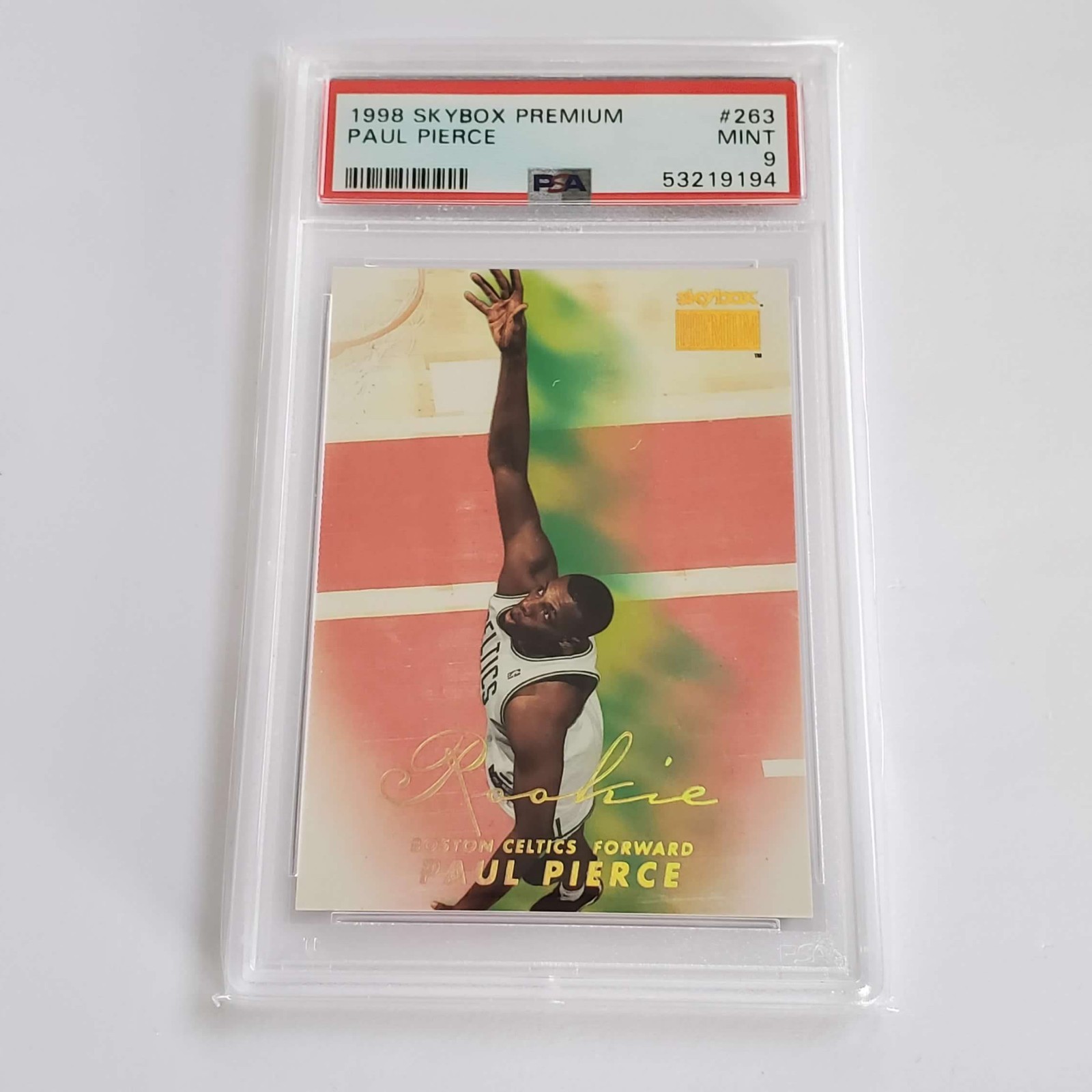 Paul Pierce 1998 Skybox Premium #263 Rookie RC Boston Celtics PSA 9 HOF