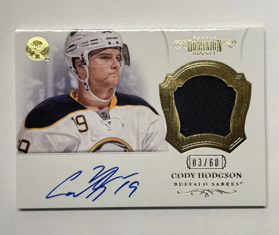 Cody Hodgson 2012-13 Panini Dominion Patch Auto Rookie Anthology /60 #56 - Image 2 of 3