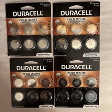 4x DURACELL 2032 3V Lithium Batteries - DL2032 CR2032 - 24 Total - BB June 2033