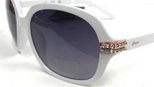 New GUESS GF0405 21W White/Gray Womens Sunglasses