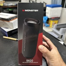 Monster S620 High Power Portable Bluetooth Speaker IPX8 Waterproof Black