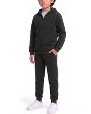 Boys Sweatsuit Set - 2 Piece Cozy Soft Fleece Zip Up Hoodies and Athletic Jog...