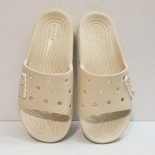 Crocs Unisex Adult Classic Sandal Slides Mens Sz 4 Womens Sz 6 Tan Slip On