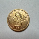 US 1901 $5 Liberty Head Half Eagle Gold Coin San Francisco Pre-1933
