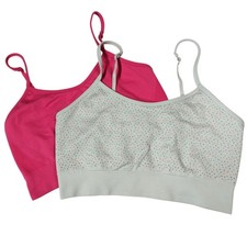 Lot of 2 - Wonder Nation Girls Bra Bralette Wireless Pullover LARGE 10-12
