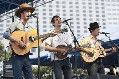 Willie Waton Cory Younts Gill Landry of Old Crow Medicine Show per- Old Photo 1