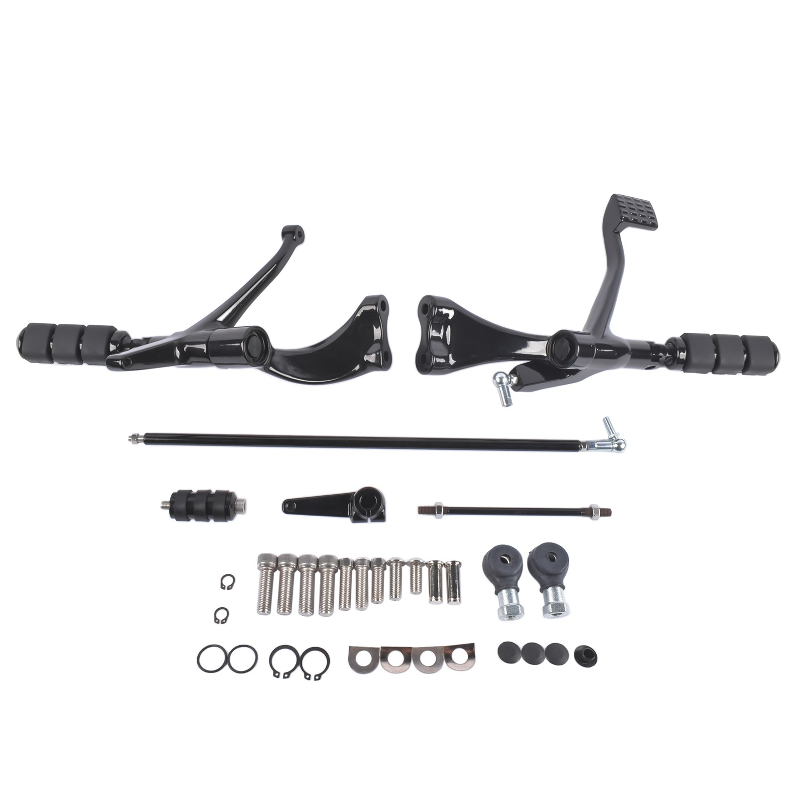 Forward Controls Foot Pegs Levers Linkages Fit for Harley-Davidson 2004-2013