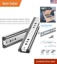 Heavy Duty 40 Inch Drawer Slides, 300 lb Capacity, Smooth Ball Bearing Action