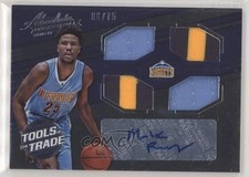 2016-17 Panini Absolute Quad 6/75 Malik Beasley #19 Auto 3p7