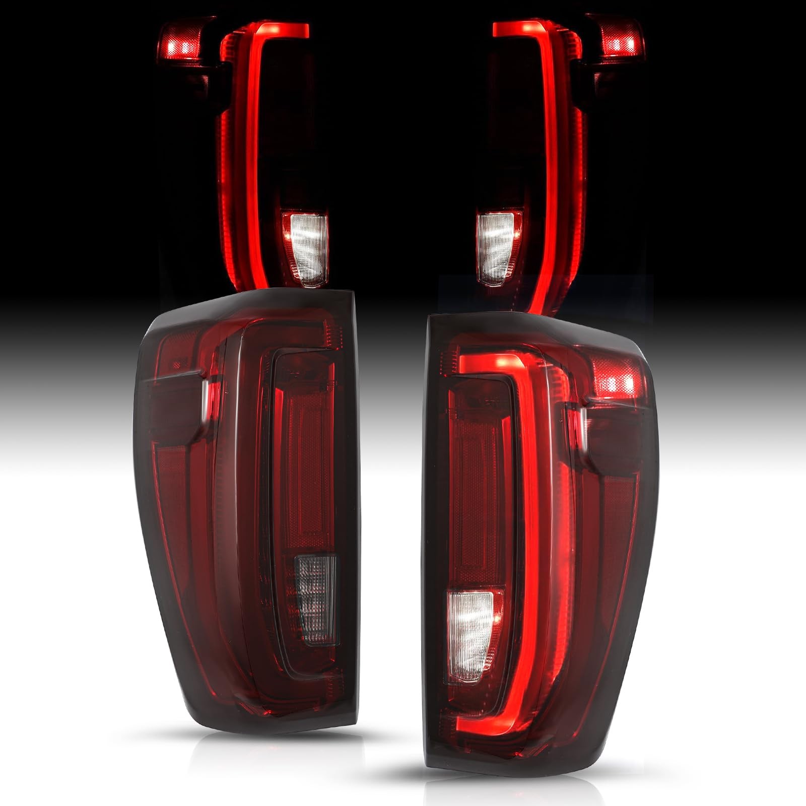 FULL LED Tail Light Assembly For 2019 to 2024 GMC Sierra