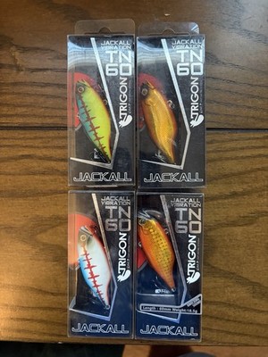 Lot of 4 New - Jackall TN/60 TN60 Trigon Lipless Crankbaits