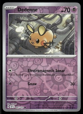 Dedenne 087/191 Common Surging Sparks Pokemon Reverse Holo Near Mint