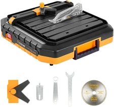 4-1/2-Inch Cutter Portable Wet Tile Saw 4.1A Tile Cutting Machine with Hidden Wa