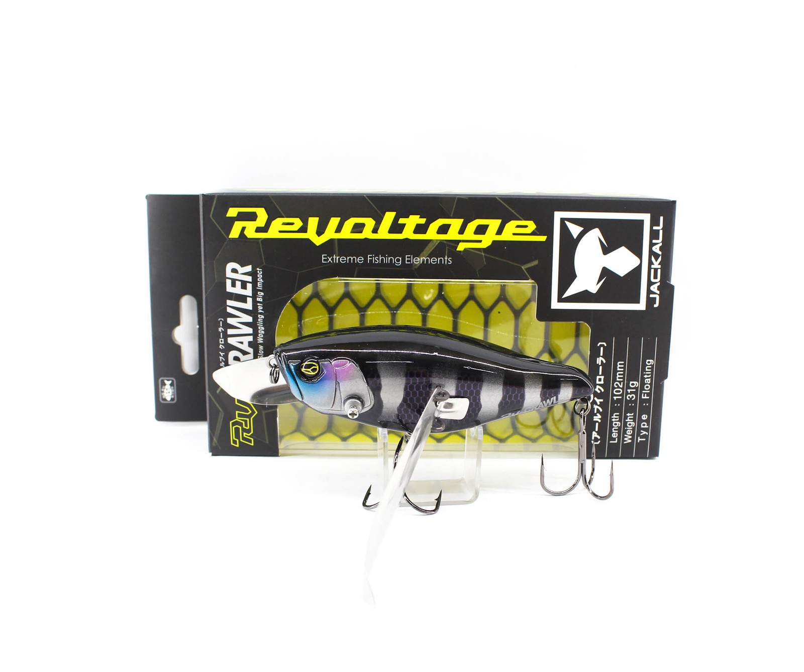 Jackall RV-Crawler 102 mm 31 grams Floating Lure Blink Silver Blk (9148)