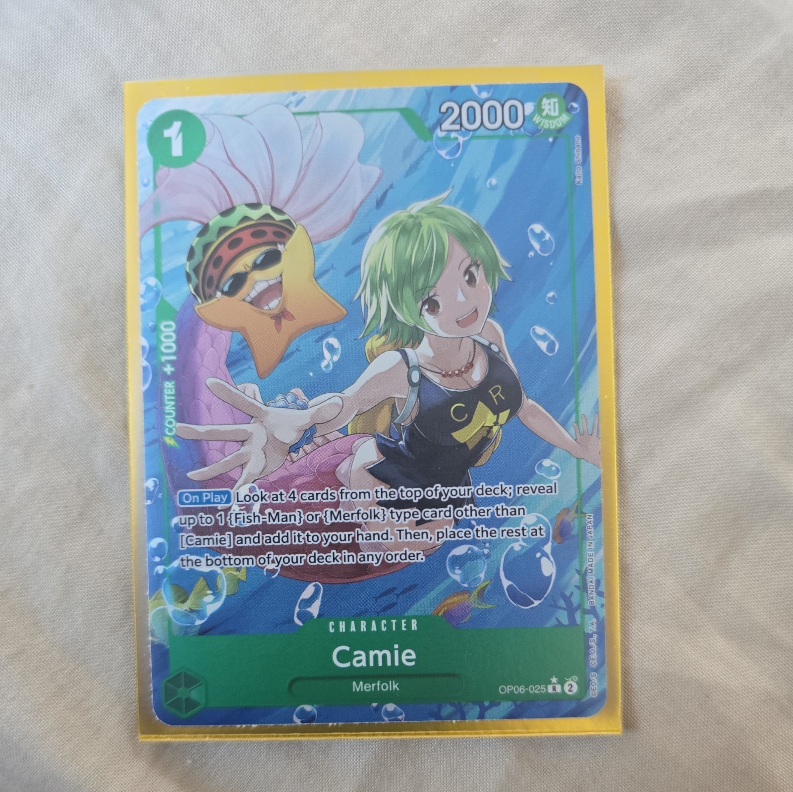 One Piece Wings of the Captain - OP06-025 - Camie - Alt Art