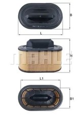 Filtre à air Cartouche filtrante LX 2966 MAHLE pour MASERATI GHIBLI III